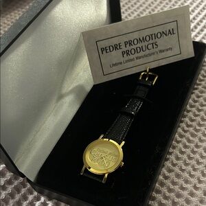 Census Gold and Black Men's Watch